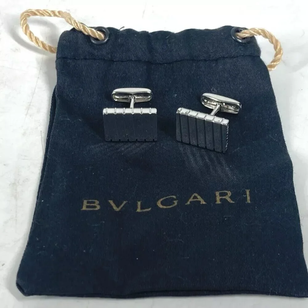 BVLGARI logo Accessories cuffs AG925 Silver